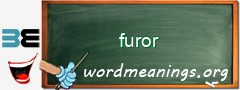 WordMeaning blackboard for furor